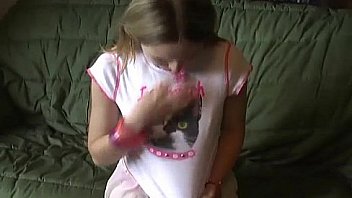 Petite teen Kitty in a cute little pink skirt